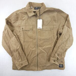 WeSC Corduroy Jacket Unisex Size XL-XXL-6 Tan Full Zip NWT